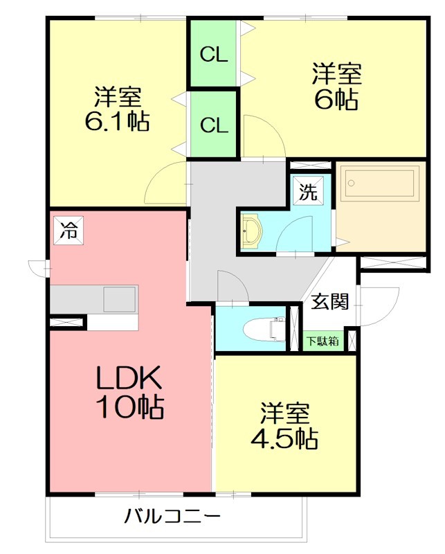 ファミールの間取り