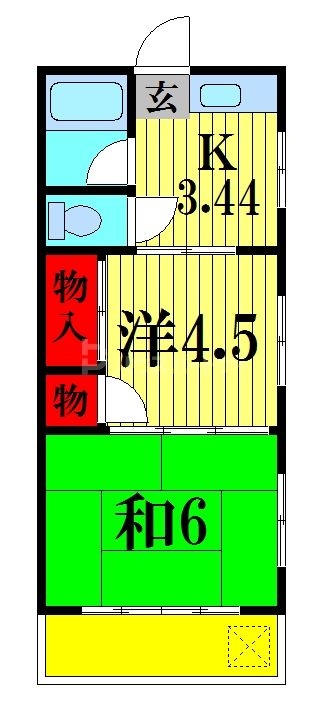 緑ヶ丘ハイツの間取り