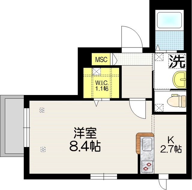 芝樋ノ爪メゾンの間取り