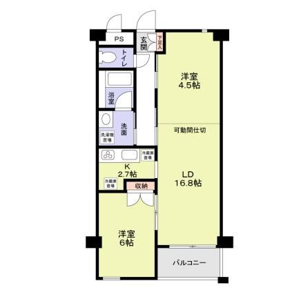 江東区海辺のマンションの間取り