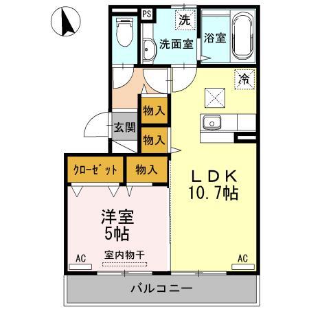 ルナージュＡ棟の間取り