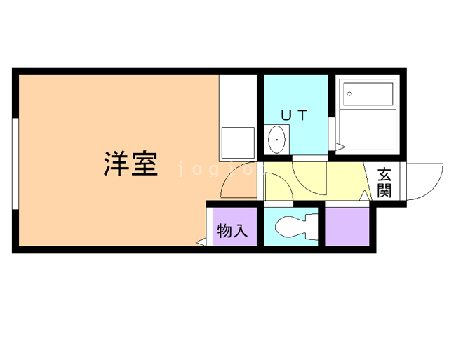 旭川市花咲町のマンションの間取り