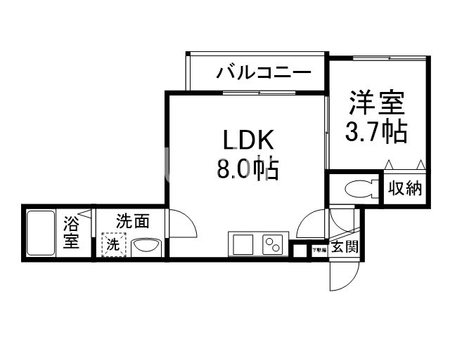 仮）御陵中筋町共同住宅の間取り