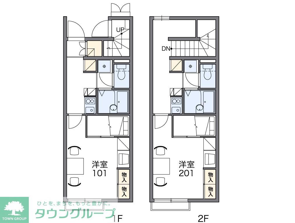 加須市礼羽のアパートの間取り