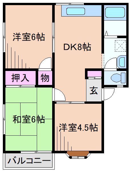 メゾンフレールの間取り