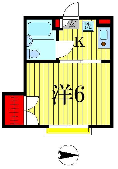 足立区千住桜木のマンションの間取り