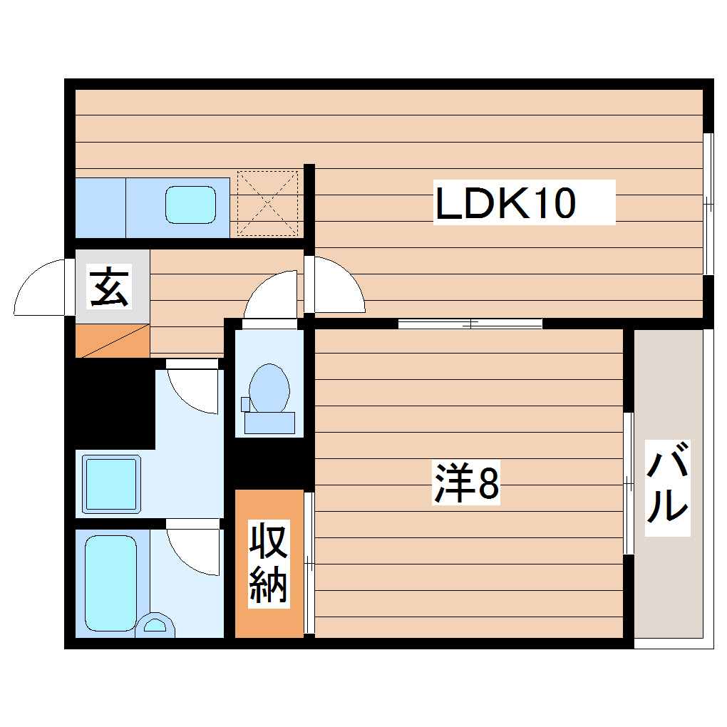 メゾンブランシュ浜浦の間取り