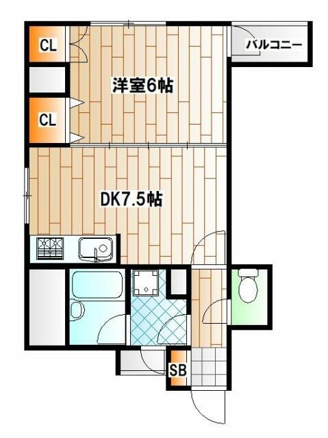 イーストフラットの間取り