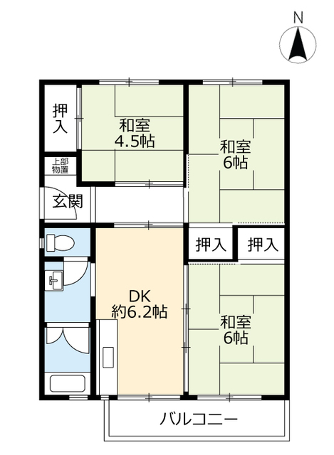 ＵＲ米本の間取り