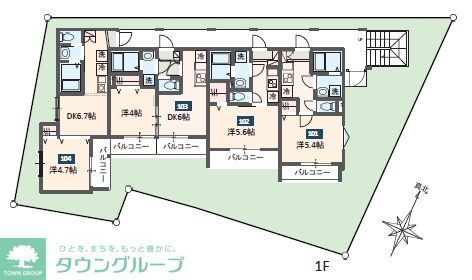 さいたま市見沼区堀崎町のアパートの間取り