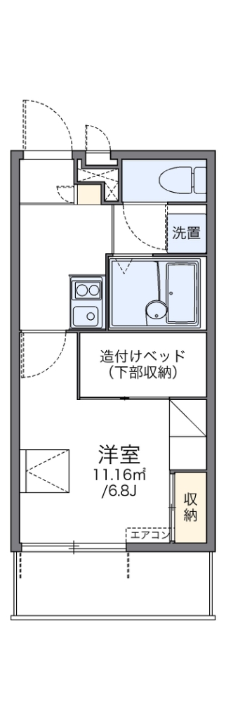 レオパレス寺地の間取り