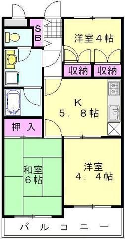 さいたま市見沼区東大宮のマンションの間取り