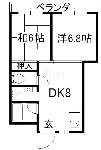 山治ハイツの間取り