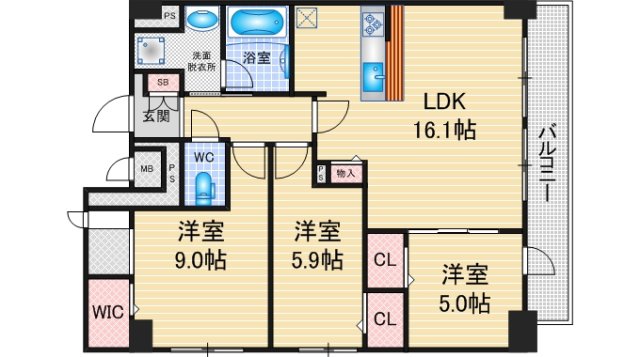 パナケイア　フジエの間取り