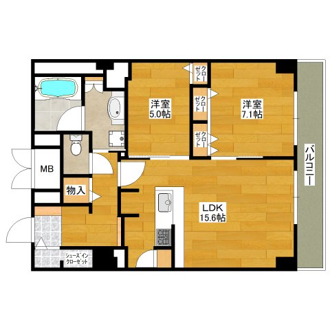 グランセジュール江坂の間取り