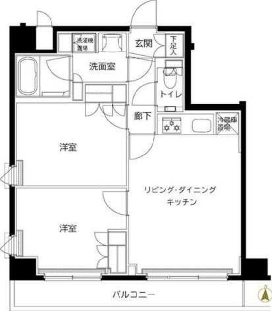 ルーブル東武練馬弐番館の間取り