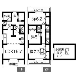 ミネット東栄の間取り写真