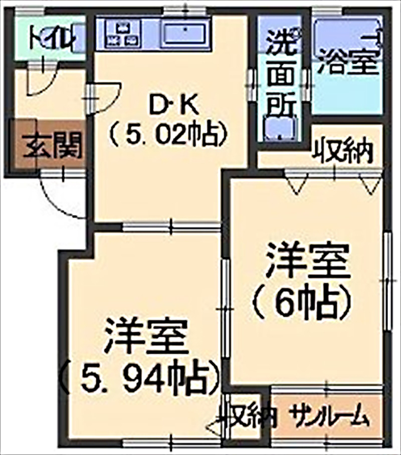 テンダリーの間取り