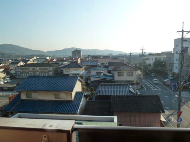 【総社市駅前のマンションの眺望】