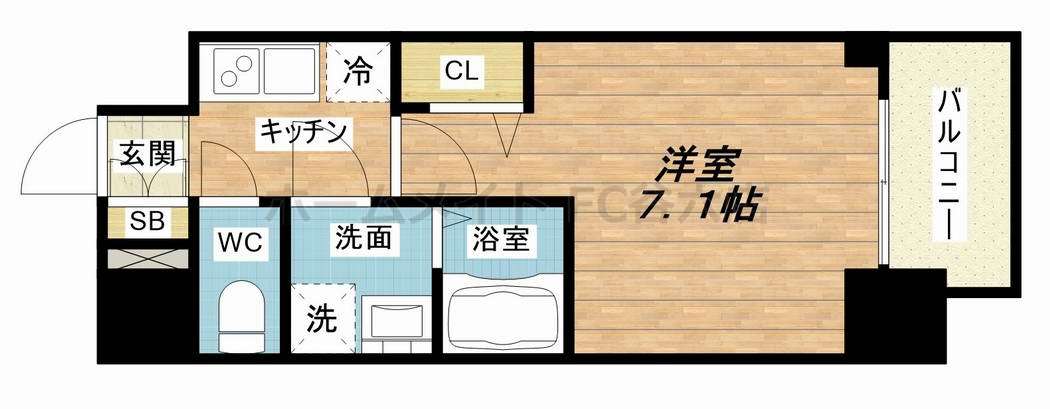 プレサンス難波フィールドの間取り