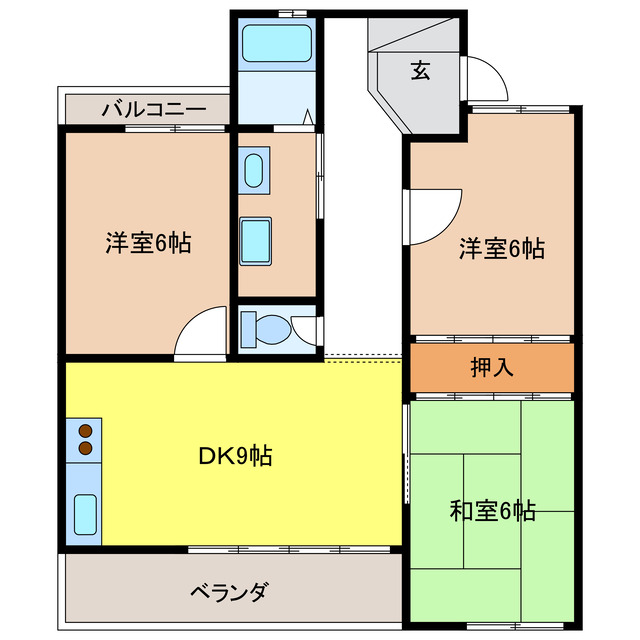 クレールホズミの間取り