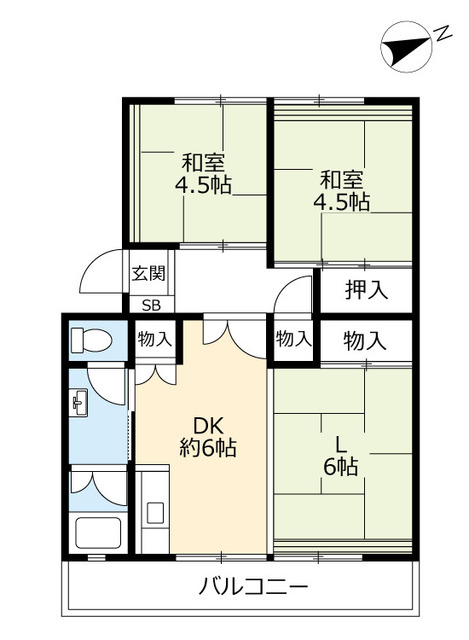 ＵＲ岩成台西の間取り