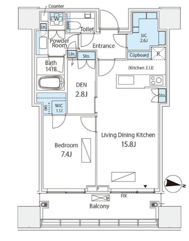 パークコート渋谷ザタワーの間取り