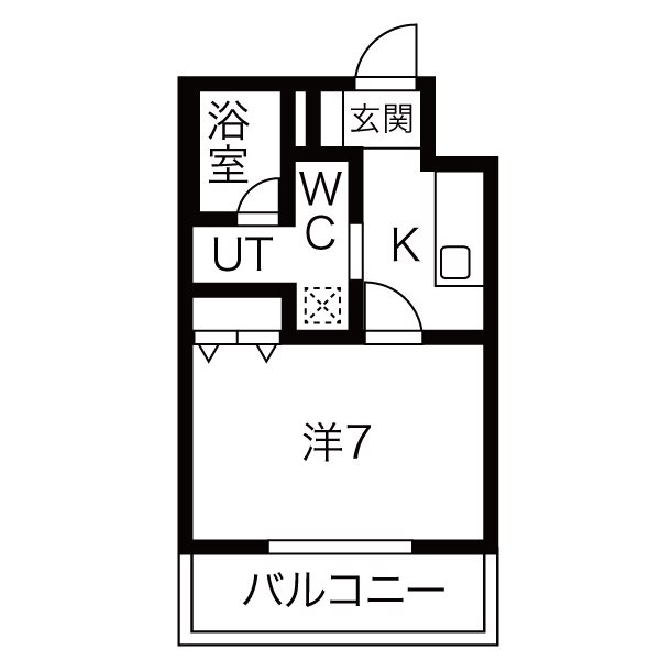 エルスタンザ通町の間取り