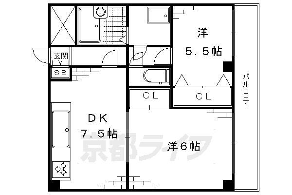 ＥＩＫＯハイツの間取り