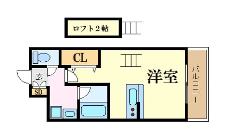 金屋町グランデの間取り