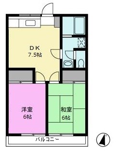 浅見コーポの間取り