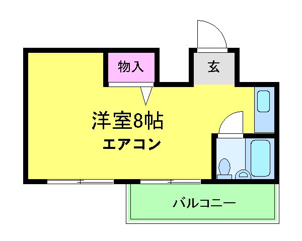 京都市西京区大枝沓掛町のマンションの間取り