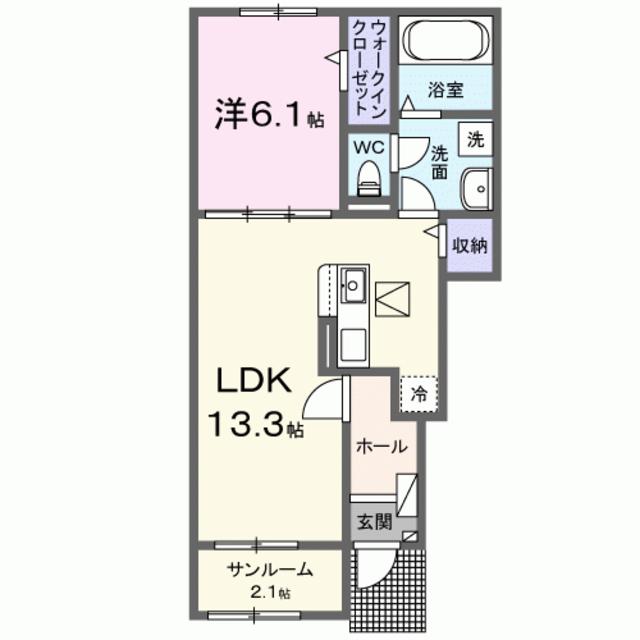 ロータス田主丸　３の間取り