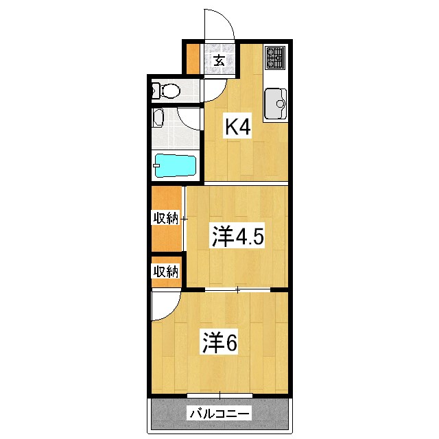 マルシン四ノ宮ハイツの間取り