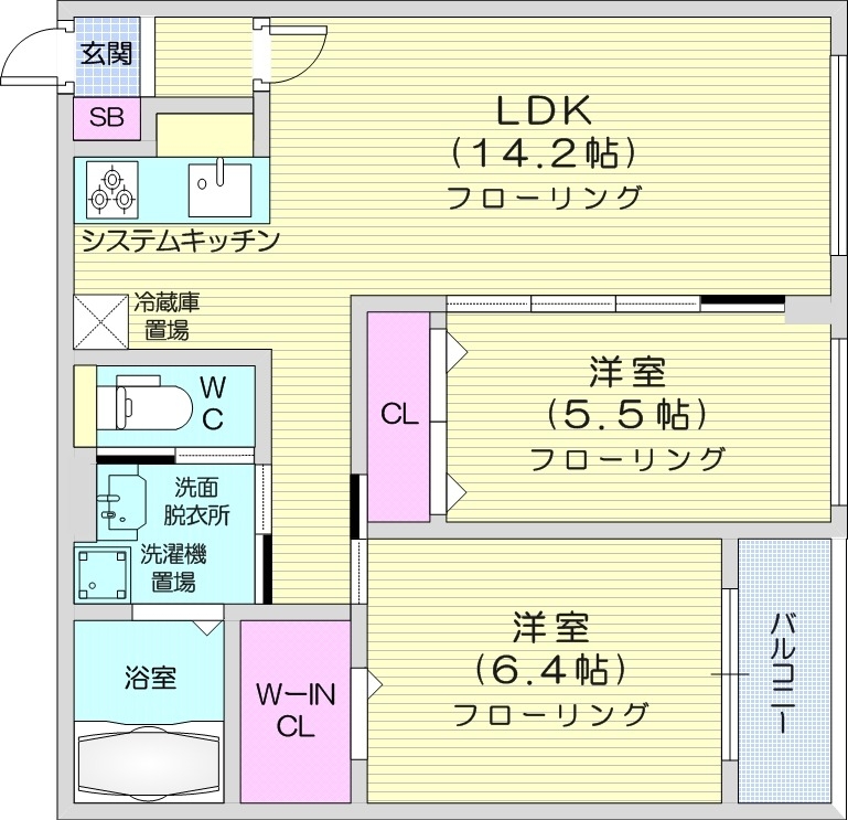 グランメール・シャリテの間取り