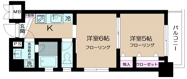 東京都板橋区板橋２（マンション）の賃貸物件の間取り