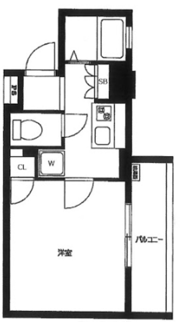 スカイコート日本橋第2の間取り