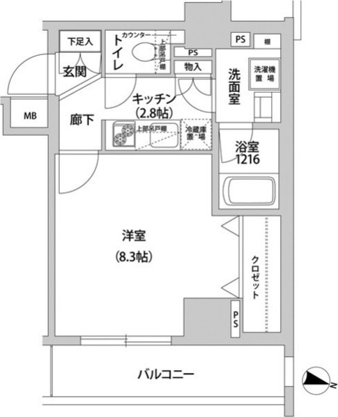 ドミール青柳の間取り