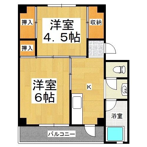 瀬戸内市長船町土師のマンションの間取り