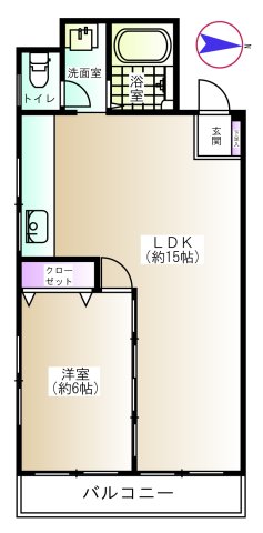 三春マンションの間取り