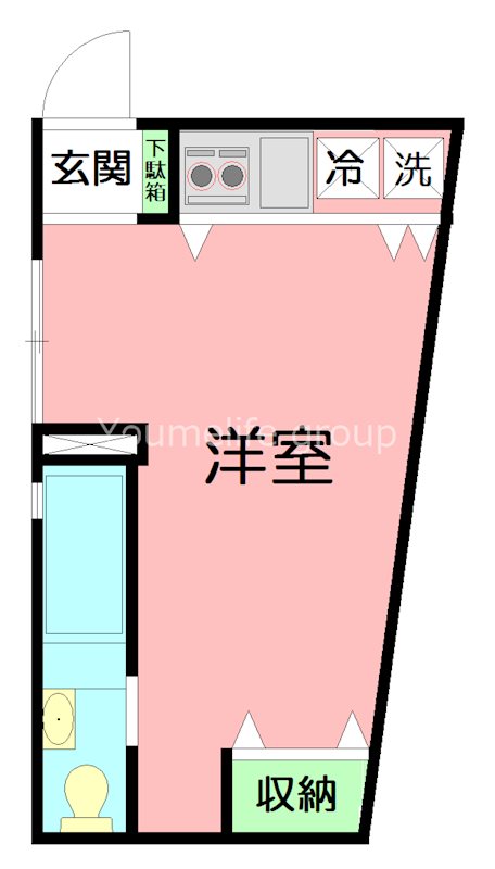 鎌倉市由比ガ浜のアパートの間取り