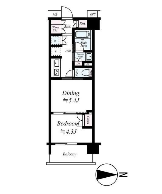 【デュオステージ北千住の間取り】