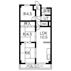 【マンションサンハイムの間取り】