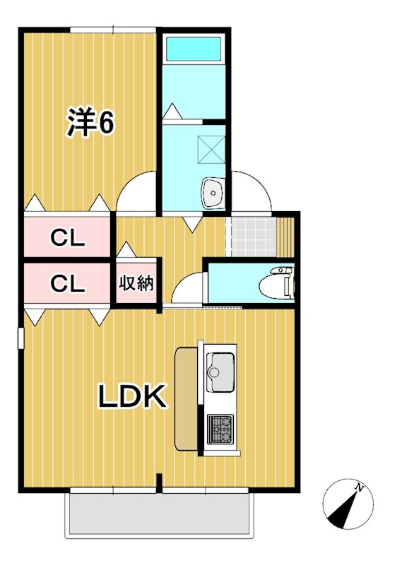 セジュールイマハシIIの間取り