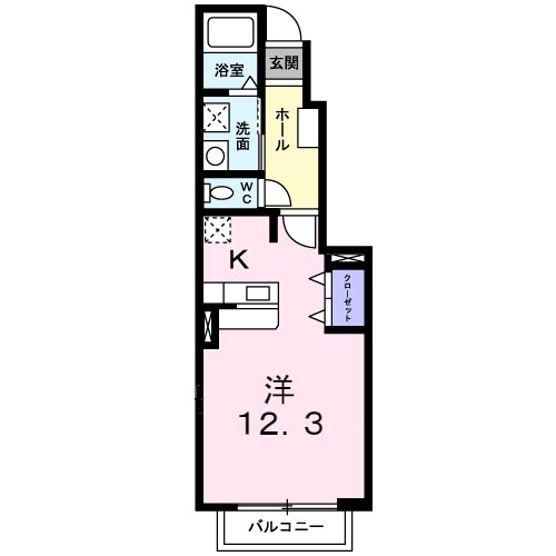 松本市大字寿豊丘のアパートの間取り