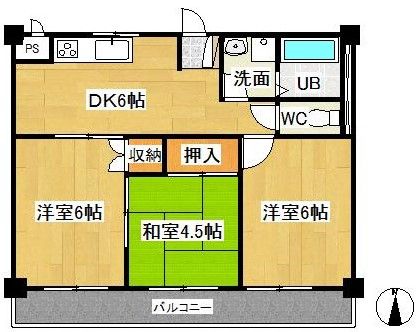 今井マンションの間取り