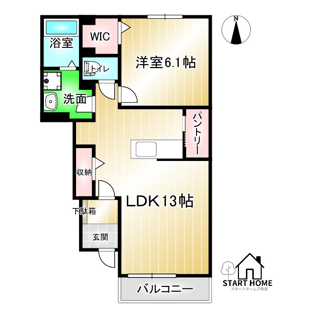 フィオーレＮＳ　IV－Ｂの間取り