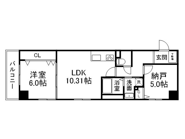 間之町御池レジデンスの間取り