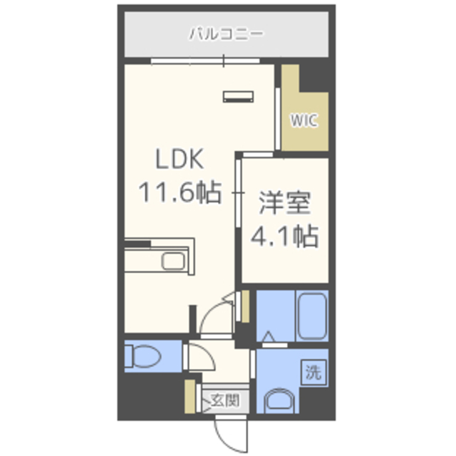 フォレストドルフ天神の間取り