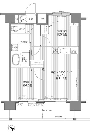 【センテニアル王子神谷アネックスの間取り】